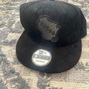 Black Snapback Cap